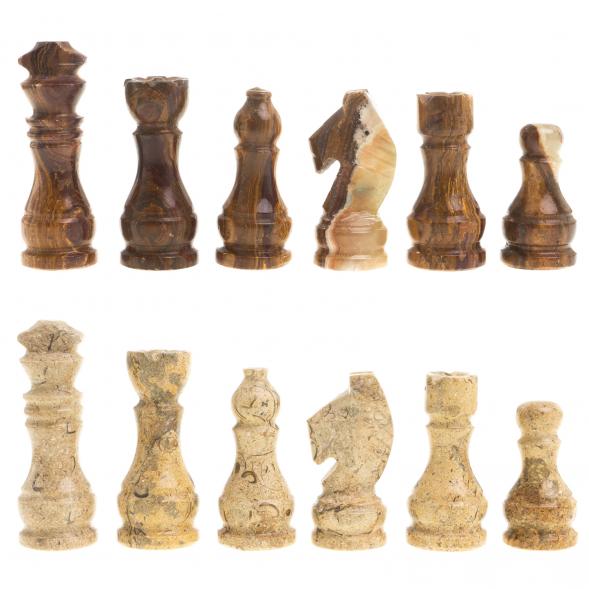 Шахматы &amp;quot;Дебют&amp;quot; доска 30х30 см оникс ракушечник 123540