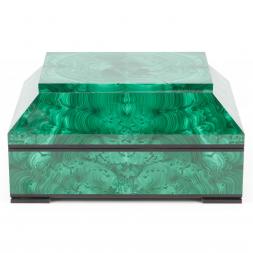 Ларец из камня малахит 20х15х10 см