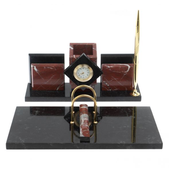 Письменный прибор &amp;quot;Менеджер&amp;quot; камень креноид 127908