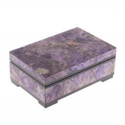 Шкатулка из чароита 10,5х7х4,5 см