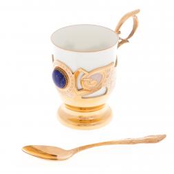 Чашка для кофе "Лазурит" фарфор 170 мл в подарочной коробке Златоуст