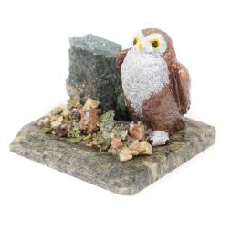 Сувенир &amp;quot;Сова&amp;quot; змеевик