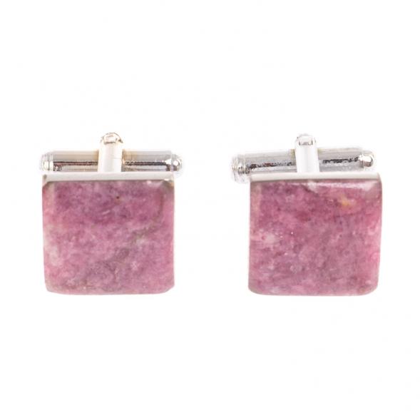 Запонки камень турмалин квадратные 126504