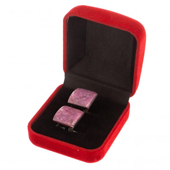Запонки камень турмалин квадратные 126504