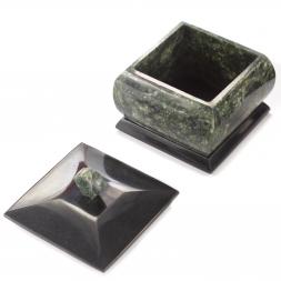 Письменный набор для руководителя из камня змеевик