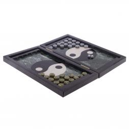 Настольные нарды &amp;quot;Инь-Янь&amp;quot; из натурального камня