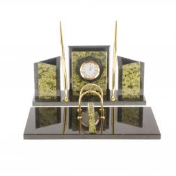 Письменный набор "Грани" из змеевика