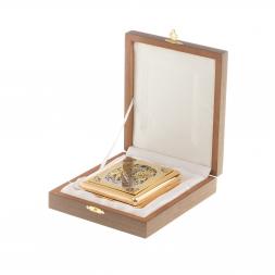 Портсигар с гравюрой "Охота" Златоуст