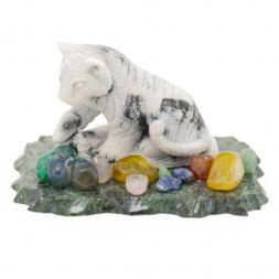 Сувенир фигурка &amp;quot;Тигренок сидит&amp;quot; из мрамолита