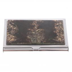 Карманная визитница из камня астрофилит