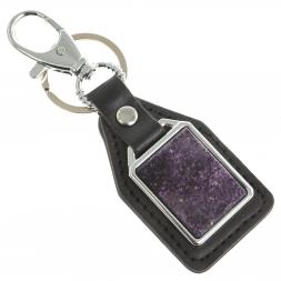 Брелок для ключей с накладкой из флюорита