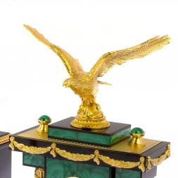 Письменный набор из малахита "Орел" Златоуст