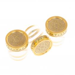 Подарочный набор из трех стопок "Фианит" 80 мл Златоуст