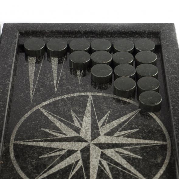 Настольные нарды &amp;quot;Роза ветров / Природа&amp;quot; камень гранит 121211