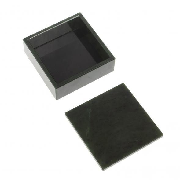 Шкатулка из нефрита 8,5х8,5х3,5 см 126962