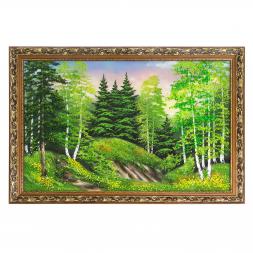 Картина "Летний пейзаж" багет 46х66 см, каменная крошка