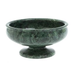 Конфетница из змеевика 15х15х7,5 см