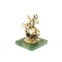 Статуэтка &amp;quot;Георгий Победоносец&amp;quot; на нефрите