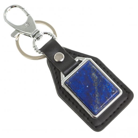 Брелок для ключей с накладкой из лазурита афганистанского 123449