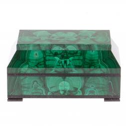 Ларец из малахита &amp;quot;Загадка&amp;quot; 14х9х7 см