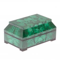 Ларец из малахита &amp;quot;Загадка&amp;quot; 14х9х7 см