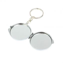 Складное зеркало брелок из нефрита круглое