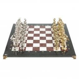 Шахматы "Восточные" доска 40х40 см лемезит мрамор фигуры металл