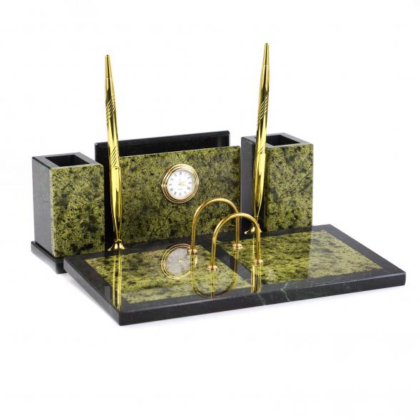 Письменный набор &amp;quot;Советник&amp;quot; из змеевика 120925