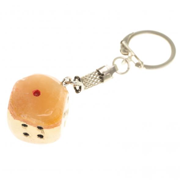 Брелок &amp;quot;Игральный кубик&amp;quot; из камня оникс 2х2 см 123897