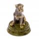 Статуэтка собака &amp;quot;Боксер щенок&amp;quot; из бронзы на подставке 124940