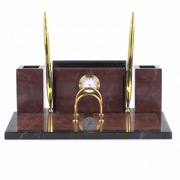 Письменный прибор &amp;quot;Советник&amp;quot; из лемезита 120926