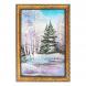 Картина &amp;quot;Зимний пейзаж&amp;quot; багет 24х34 см, каменная крошка 111286