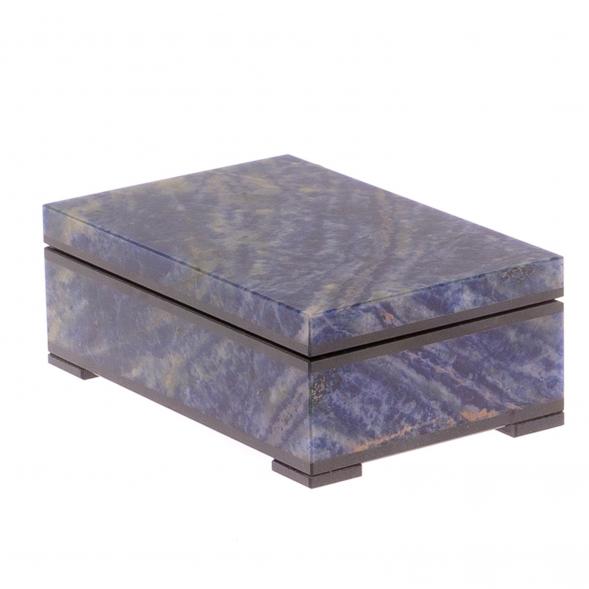 Шкатулка из содалита 12х8х4,5 см 125141