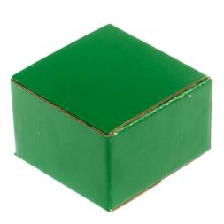 Шкатулка из малахита на ножках из бронзы 6,5х6,5х4 см