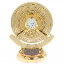 Часы «Вечный календарь» камень яшма Златоуст