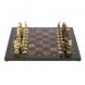 Шахматы из бронзы &amp;quot;Железнодорожники&amp;quot; доска 40х40 см, камень лемезит 127598