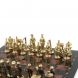 Шахматы из бронзы &amp;quot;Железнодорожники&amp;quot; доска 40х40 см, камень лемезит 127598