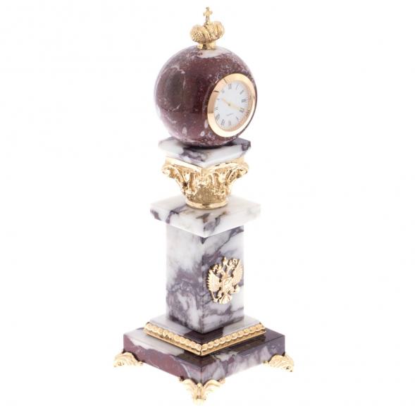 Часы из мрамора и бронзы &amp;quot;Державные&amp;quot; 121921