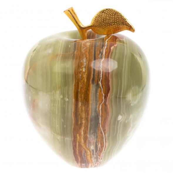 Яблоко из зелено-коричневого оникса (8) 129950