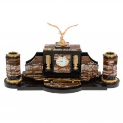 Настольный набор руководителя &amp;quot;Парящий орел&amp;quot; камень яшма