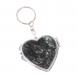 Складное зеркало брелок из серафинита сердце 126589