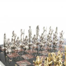 Шахматы "Древний Египет" доска 40х40 см креноид змеевик