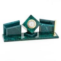 Письменный набор из змеевика "Куб"