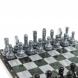 Настольная игра Шахматы Шашки Нарды 3 в 1 из камня мрамор змеевик 123806