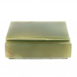 Шкатулка прямоугольная из оникса 12,5х9х5 см (3,5х5)
