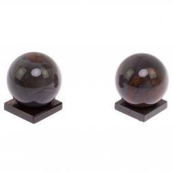 Шар на подставке из серого обсидиана 7 см