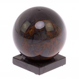 Шар на подставке из серого обсидиана 7 см