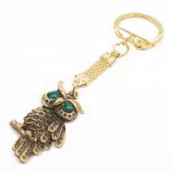 Брелок Сова бронза