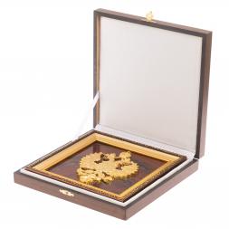 Панно &amp;quot;Герб России&amp;quot; яшма багет