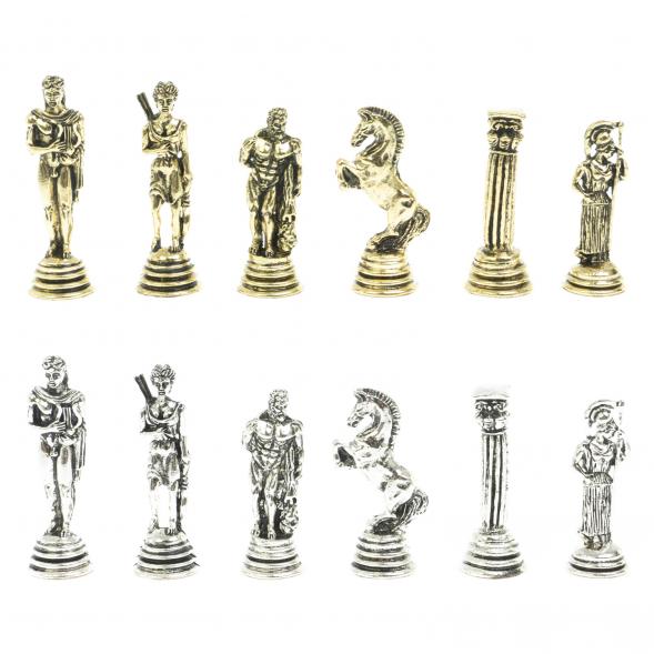 Шахматы подарочные &amp;quot;Афина&amp;quot; 32х32 см из змеевика и мрамора 128226